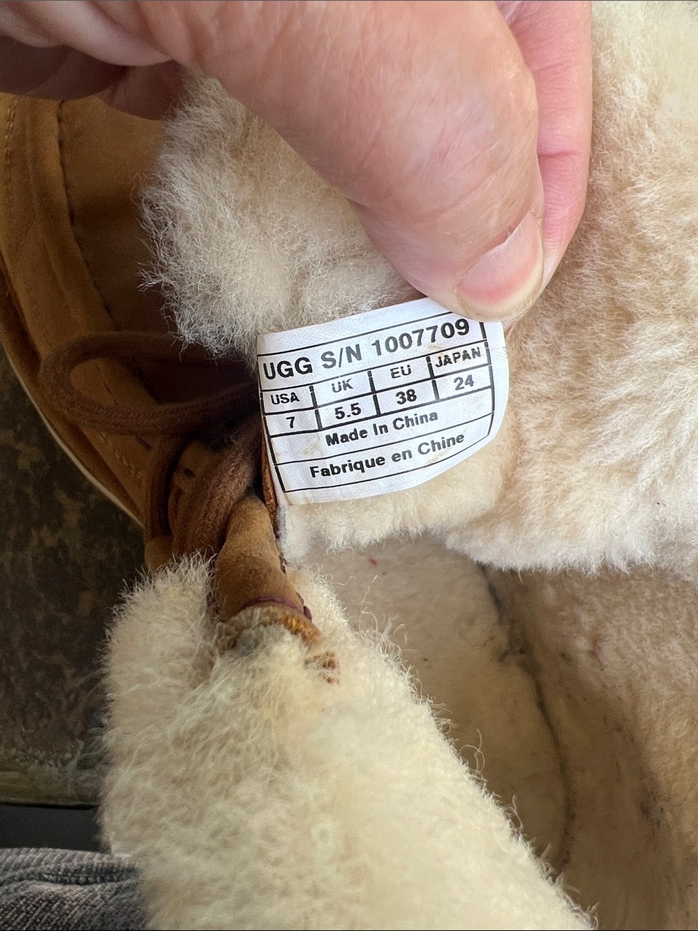 UGG Cypress 1007709 Chestnut moccasin Boots Womens Sz 7 Casual Or Winter - Picture 11 of 11